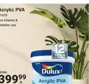 Mica Dulux Acrylic PVA White 5L offer