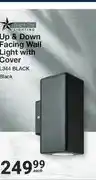 Mica Up & Down Facing Wall Light with Cover L344 Black offer
