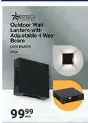 Mica Outdoor Wall Lantern with Adjustable 4 Way Beam L618 Black IP54 offer