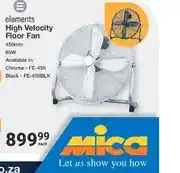 Mica Elements High Velocity Floor Fan 450mm 65W offer