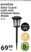 Mica Solar Coach Light with Cracked Glass Shade H216 offer