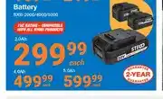 Mica STECO Battery SXB-2000/4000/5000 2.0Ah offer