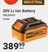 Mica INGCO 20V Li-Ion Battery FBLI20021 4.0Ah offer