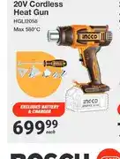 Mica INGCO 20V Cordless Heat Gun HGLI2058 Max 580°C offer
