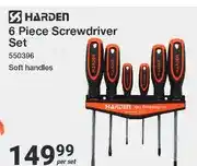 Mica Harden 6 Piece Screwdriver Set 550396 offer