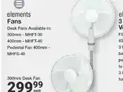 Mica Elements Desk Fans 300mm MHFT-30 offer