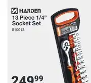 Mica Harden 13 Piece 1/4 Socket Set 510013 offer