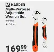 Mica Harden Multi-Purpose Adjustable Wrench Set 540572 9-32mm offer