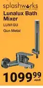 Mica Lunalux Bath Mixer LUN1GU Gun Metal offer