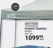 Mica Born Free Instant Gazebo 957294 3m x 3m offer