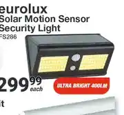 Mica Solar Motion Sensor Security Light FS286 offer