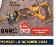 Mica INGCO 20V Reciprocating Saw CRSLI2108 offer