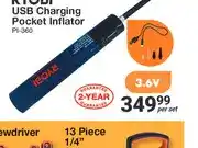 Mica Ryobi USB Charging Pocket Inflator PI-360 offer
