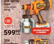 Mica INGCO 20V Spray Gun CSGLI20041 800ml offer