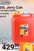 Mica 20L Jerry Can 7424RD/7435YL Fuel offer