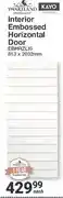 Mica Swartland Interior Embossed Horizontal Door EBHRZLI0 813x 2032mm offer