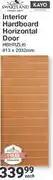 Mica Swartland Interior Hardboard Horizontal Door HBHRZLI0 - 813 x 2032mm offer