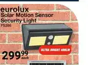 Mica Eurolux Solar Motion Sensor Security Light FS286 offer