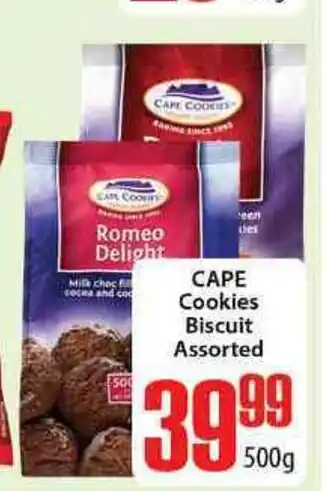 Cape Cookies Biscuits Assorted 500g