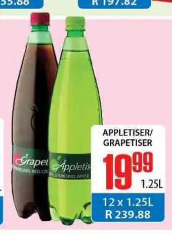 Appletiser/Grapetiser 1,25L