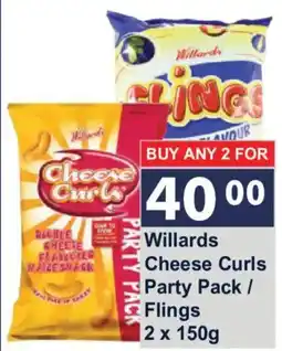 President Hyper Willards Cheese Curls Party Pack / Flings offer