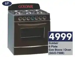 President Hyper Goldair 6 Plate Gas Stove / Oven offer