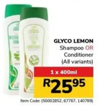 GLYCO LEMON Shampoo OR Conditioner