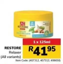 Jumbo RESTORE Relaxer offer