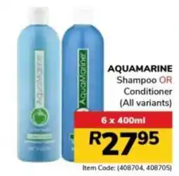 Jumbo Aquamarine Shampoo OR Conditioner offer