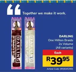 Jumbo DARLING One Million Braids 2x Volume offer