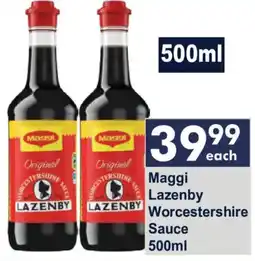 President Hyper Maggi Lazenby Worcestershire Sauce offer