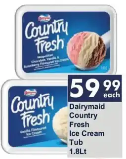 President Hyper Dairymaid Country Fresh Ice Cream Tub offer