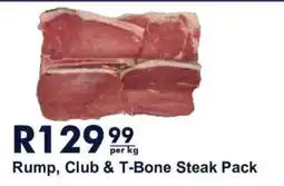 President Hyper Rump, Club & T-Bone Steak Pack offer