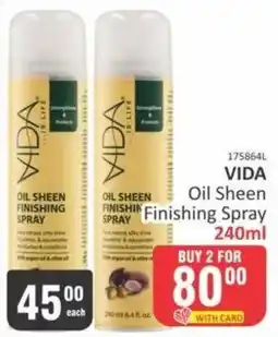 KitKat Cash and Carry VIDA Oil Sheen Finishing Spray offer