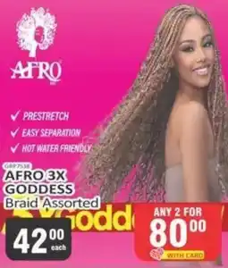 KitKat Cash and Carry Afro 3x Goddess Braid Assorted offer