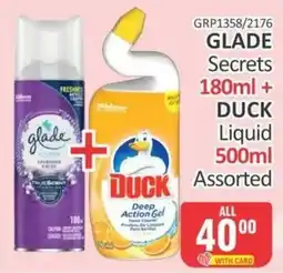 KitKat Cash and Carry GLADE Secrets + DUCK Liquid Assorted offer