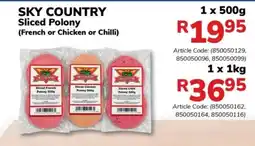 Jumbo SKY COUNTRY Sliced Polony offer