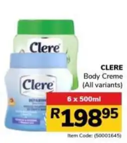 Jumbo CLERE Body Creme offer