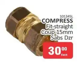 KitKat Cash and Carry COMPRESS Fit-straight Coup 15mm Sabs Dzr offer