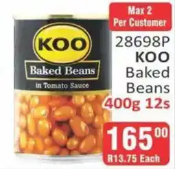 KitKat Cash and Carry KOO Baked Beans in Tomato Sauce offer