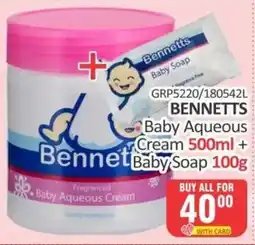 KitKat Cash and Carry Bennetts Baby Aqueous Cream + Baby Soap offer