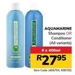 Jumbo AQUAMARINE Shampoo OR Conditioner offer