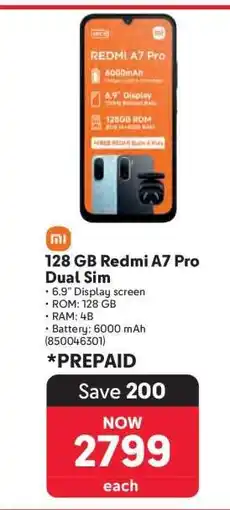 Makro 128 GB Redmi A7 Pro Dual Sim offer