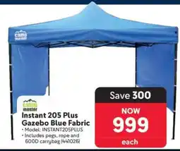 Makro Instant 205 Plus Gazebo Blue Fabric offer