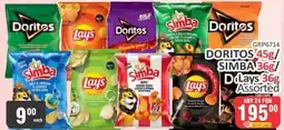 KitKat Cash and Carry Doritos Simba Lay's Assorted offer