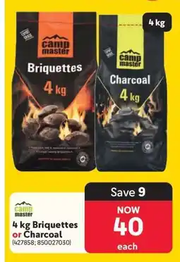 Makro Camp Master 4 kg Briquettes or Charcoal offer