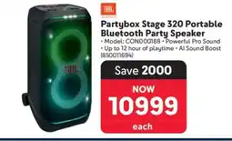 Makro Partybox Stage 320 Portable Bluetooth Party Speaker offer