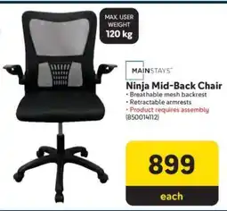 Makro Ninja Mid-Back Chair offer