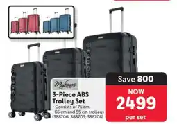 Makro 3-Piece ABS Trolley Set offer