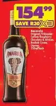 Shoprite Amarula - original/ethiopian coffee/raspberry chocolate & african baobab cream liqueur offer